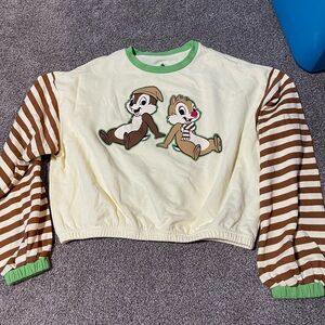 Disney Chip and Dale cropped sweater